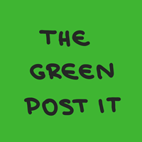 the green post it Logo